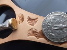 013-36 Lined Border 2019  Brass hand made Leather stamp