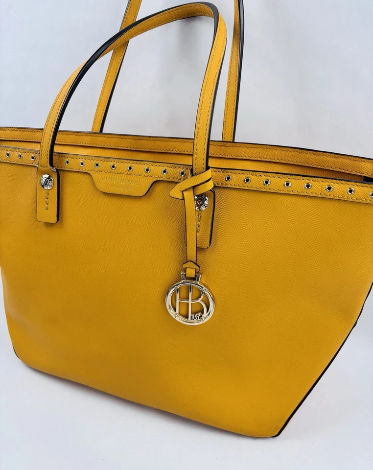Bolso/cartera de cuero amarillo canario Henri Bendel West 57th Foto 2 de 4