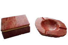 Przybory dla palaczy (pudełko na papierosy, popielniczka) Vintage