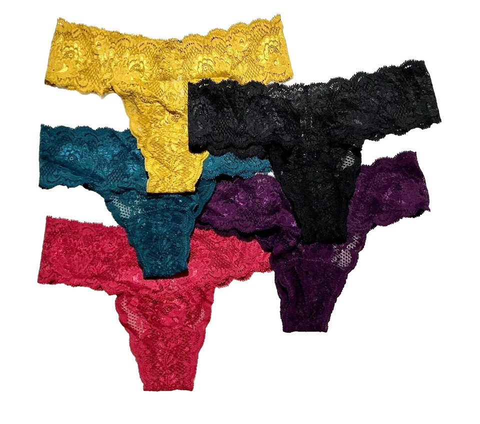 Nuevo con etiquetas Paquete de 5 Tanga Cosabella Talla Única Never Say Never Cutie Lr Surtido Foto 2 de 4