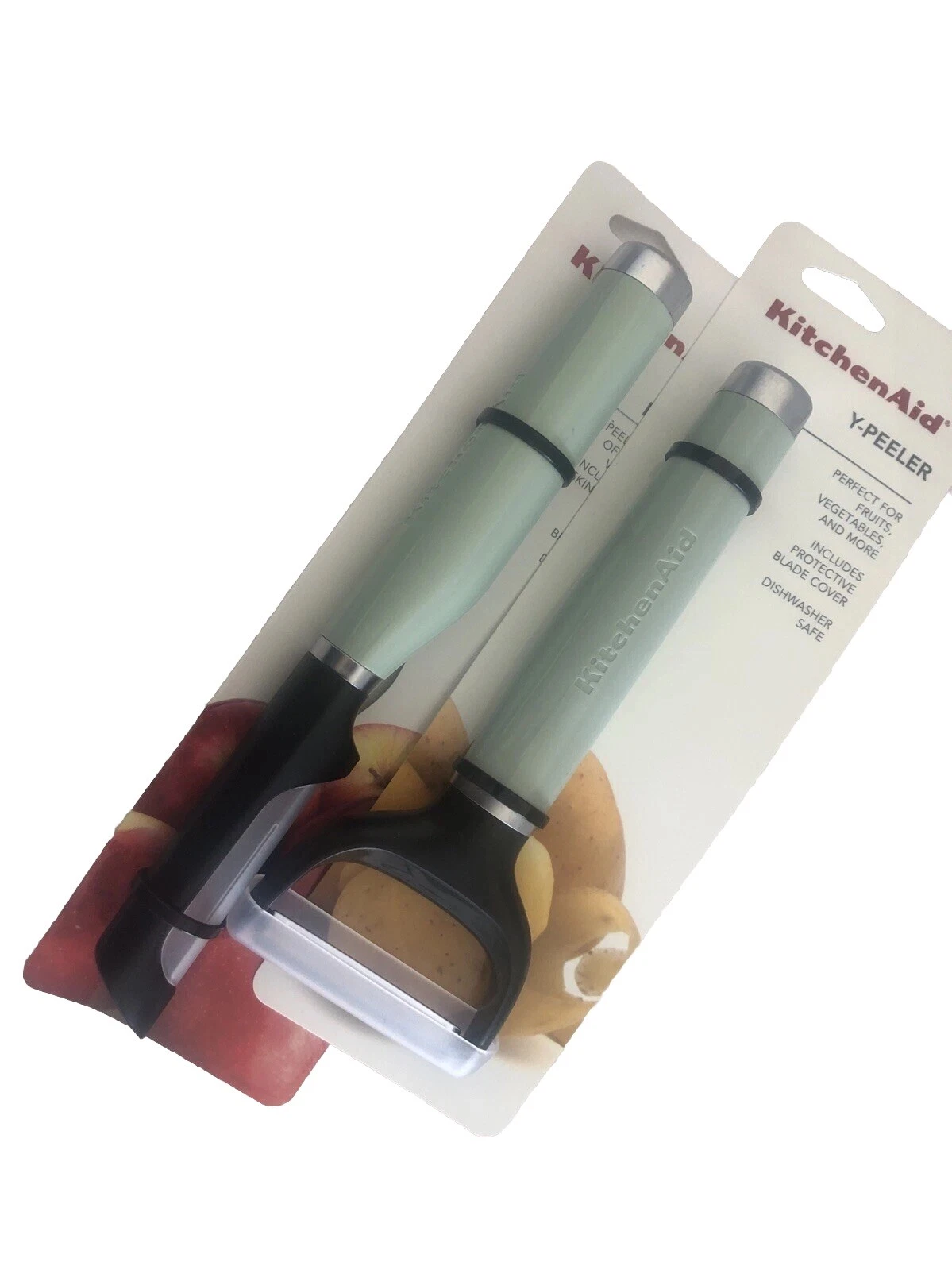 New KitchenAid Set of 2 Mint Pistachio HPIA Y Peeler Euro Peeler