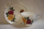 Vintage Royal Ascot Red & Yellow Roses Teacup & Saucer — photo 1