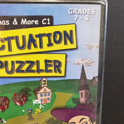 Punctuation Puzzler Commas & More C1 CD-ROM Mac Windows GRADES 7-8 NEW SEALED PC - Picture 2 of 9