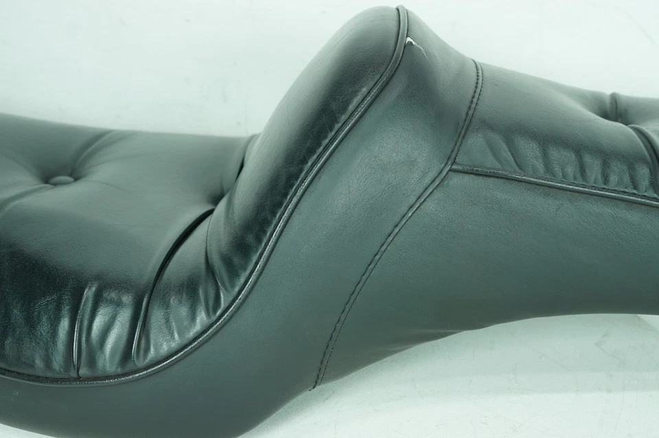 Harley Dyna 1994 FXDWG Wide Glide OEM pasajero asiento conductor sillín negro Foto 4 de 4