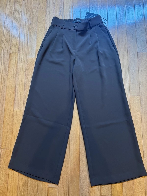New Ann Taylor LOFT Versa Brown Crepe Drape Palazzo Pant Petite 2P