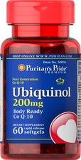 Puritan's Pride Ubiquinol 200 mg - 60 Rapid Release Softgels