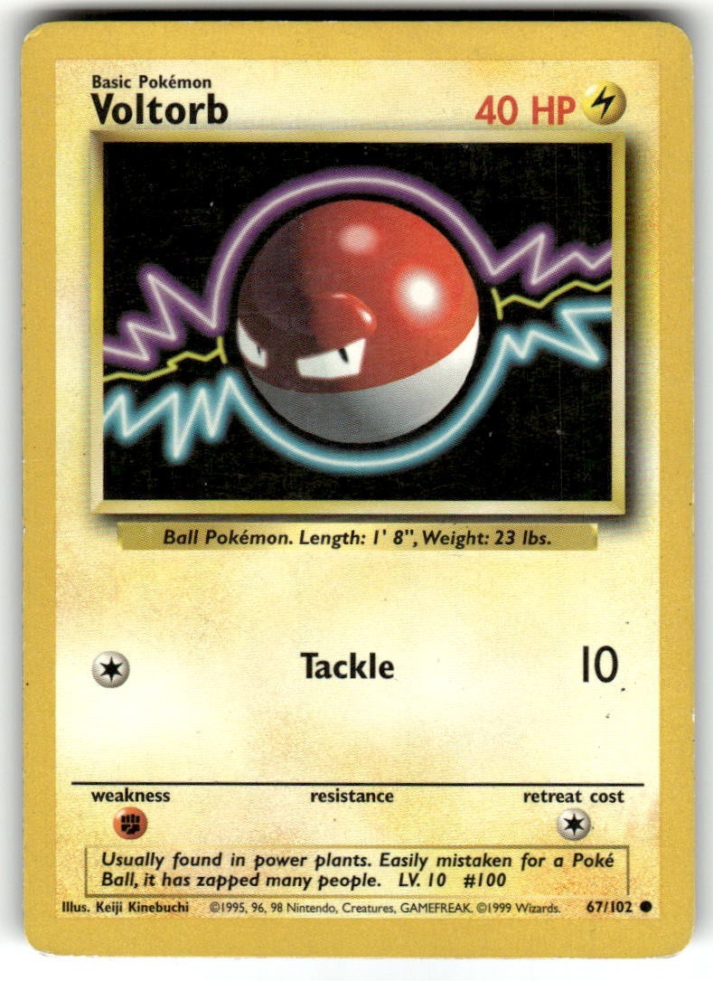 VOLTORB - 67/102 - Base Set - Pokemon Card - PL