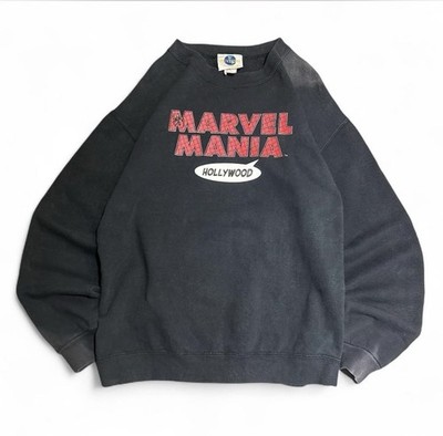 Vintage Marvel Mania Spiderman black crewneck sweatshirt SzM