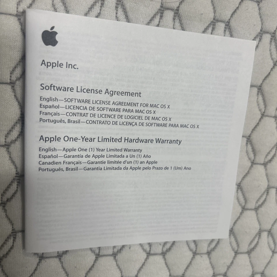 Apple Mac A1152 Wired Mighty Mouse White USB Optical Mouse - Image 3 of 4