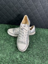Converse All Star Low Top Silver Size 6.5 1V643