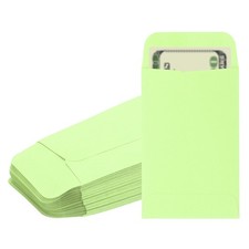 Geldumschlag 50 St&uuml;ck 3,5"x2,2" f&uuml;r Schecke M&uuml;nzen, hellgr&uuml;n