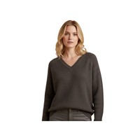 Rodier Damen Pullover Grau Mit Merinowolle Und Alpaka L