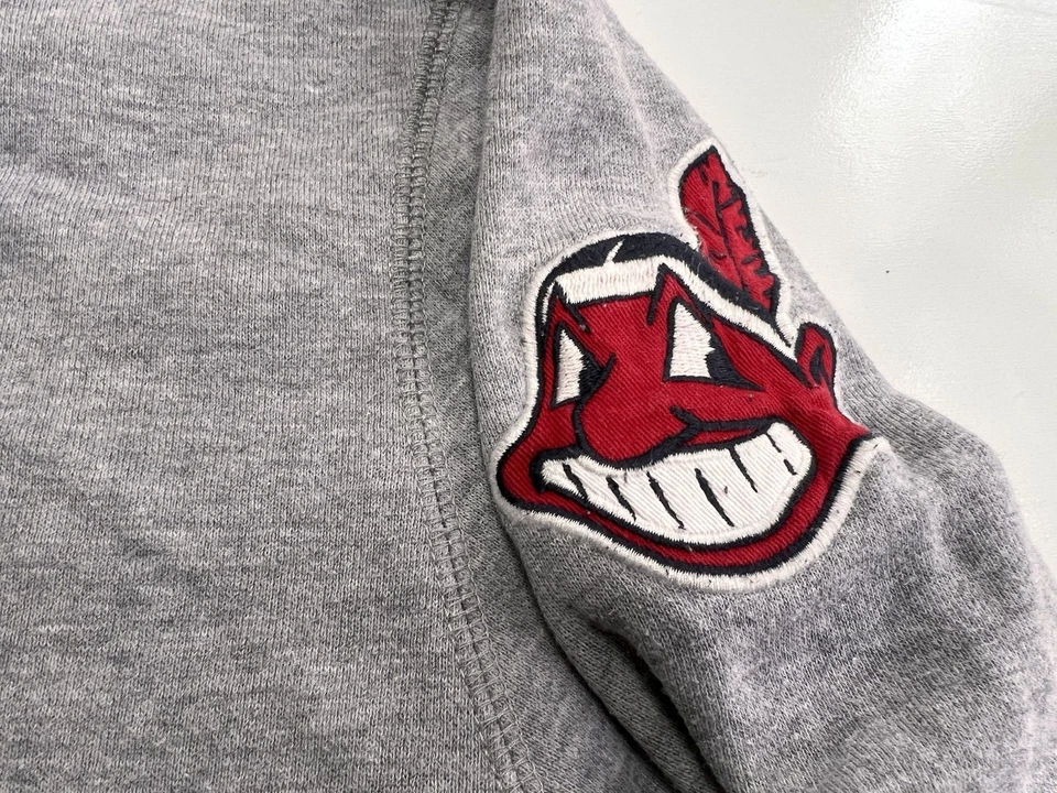 47 БРЕНД CLEVELAND INDIANS MLB бейсбол толстовка с капюшоном толстовка Sz мужской XL - Изображение 3 из 4