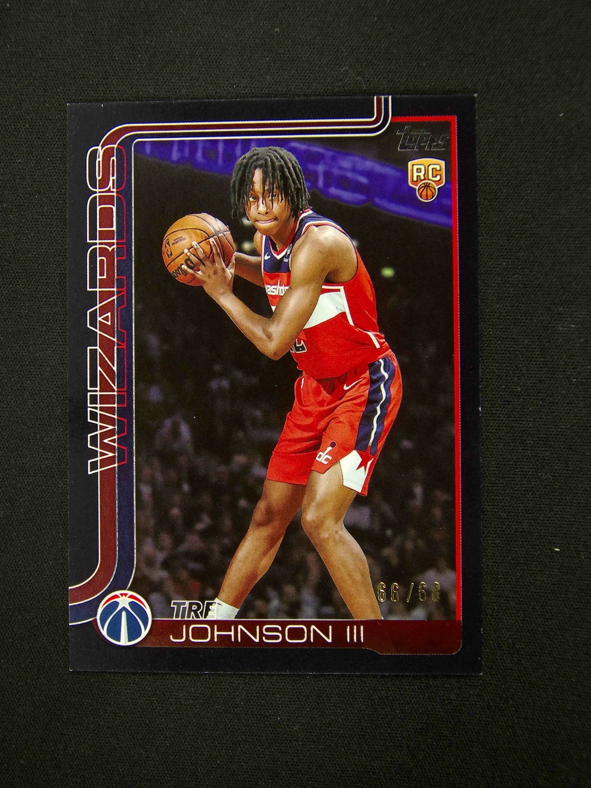 2025-26 Topps FlagShip Tre Johnson III RC #206 Black /68