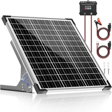 50W Solar Panel Kit, 12V Solar Battery Trickle Charger Maintainer + 10A MPPT Cha