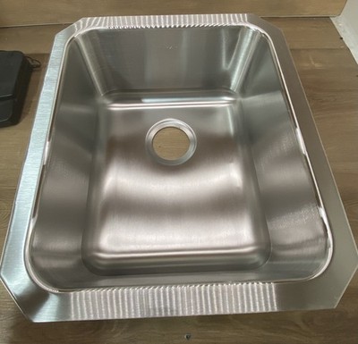 Elkay ELUH1316 Lustertone 16'' Undermount Single Basin Kitchen Sink *READ*
