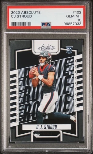 2023 Panini Absolute #102 CJ Stroud RC PSA 10