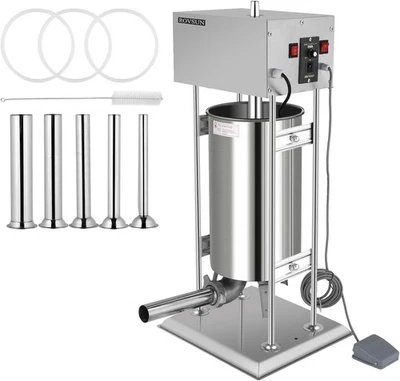 ROVSUN 15.4LBS/10L Electric Sausage Stuffer Maker, Vertical Electric Stuffer