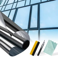 Window Tint Car One Way Mirror Window Film with Installation Tools, Sun UV Bl...