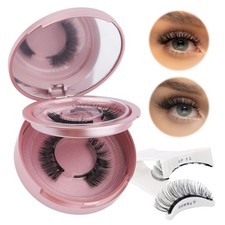 FADVAN Magnetic Eyelashes Kit with Applicator, 2 2 pair (Pack of 1), Black