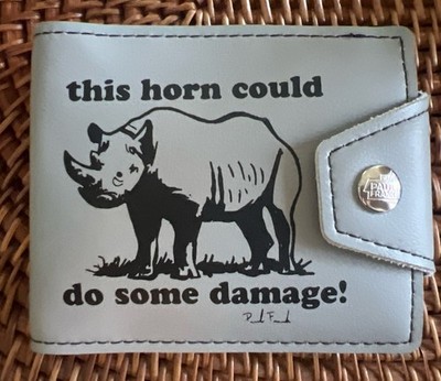 Rare NWT Paul Frank Rhino Limited Edition Wildlife Collection Wallet From 2003!