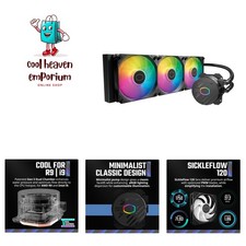 360L Core AIO Liquid Cooler - 360mm Radiator, 3x ARGB Fans, Dual-Chamber Pump