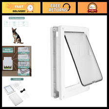 Magnetic Small Dog Door - Weatherproof, Durable, Easy Install for Pets 13.5x11.1