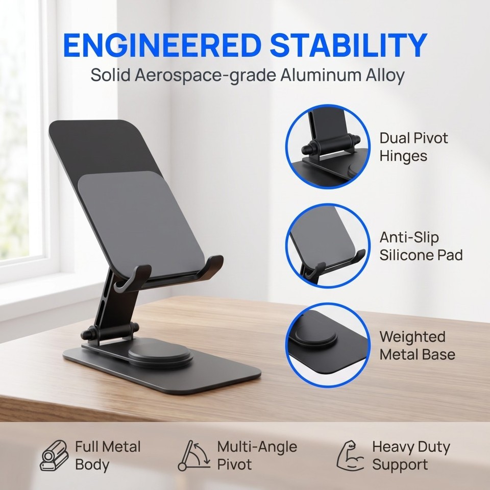 Rotated Phone Foldable Rotating Phone Bracket, Adjustable Tablet Stands Holder | eBay ...