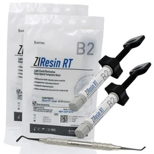 ZIResin RT B2 Nano-Hybrid Composite Resin System Dental 2 Syr 4g, + Nit Spatula.