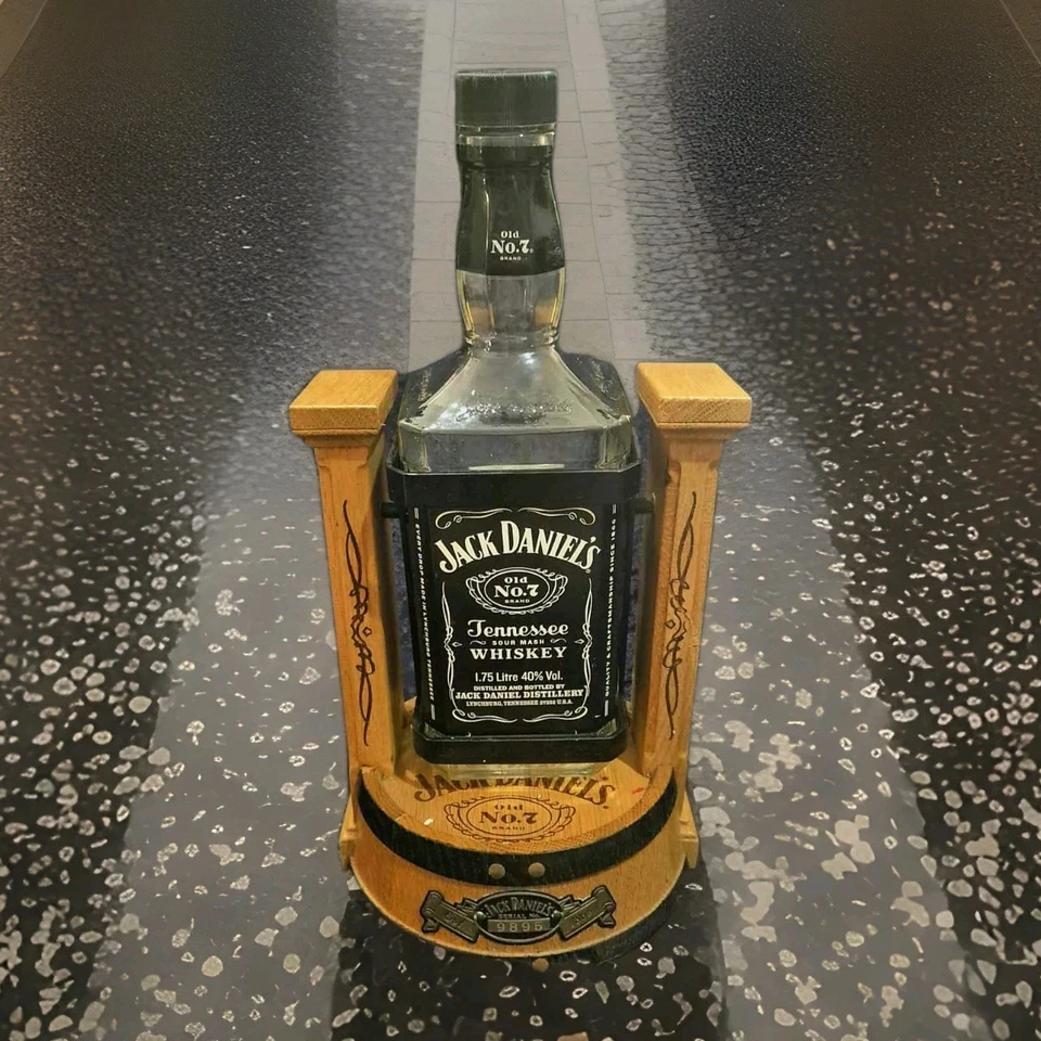 Jack Daniel’s Old No.7 Pub Art Cradle & 1.75L Bottle (Empty) - image 2 of 4