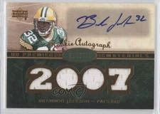 2007 UD Premier Materials Gold 72/175 Brandon Jackson #137 Rookie Auto RC 0k0