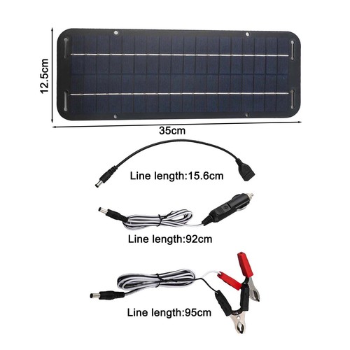 Solar Battery Maintenance Kit 30W 12V Trickle Charger for Various Vehicles - Picture 10 of 23