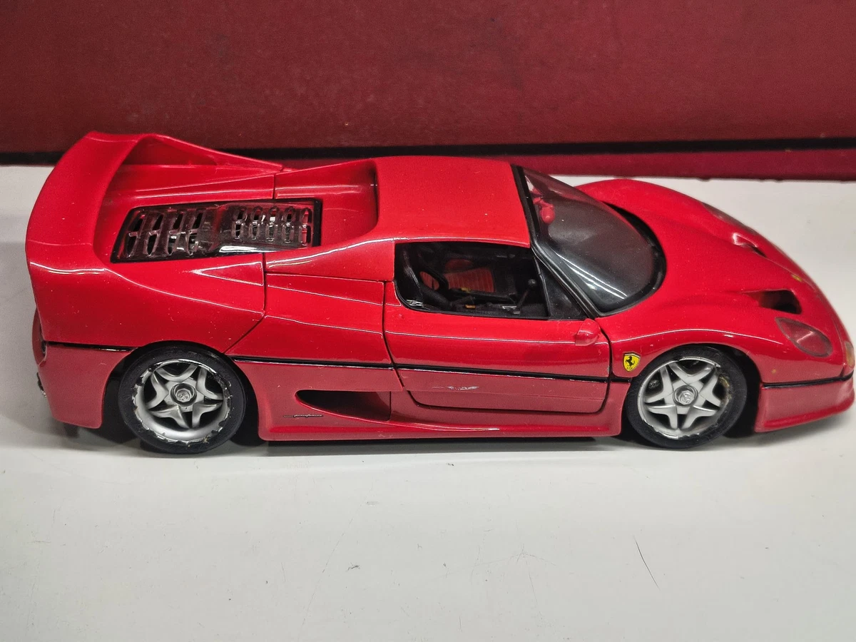 Vintage Maisto Ferrari F50 1995 1:18 Diecast Red Car Model Toy Doors Engine