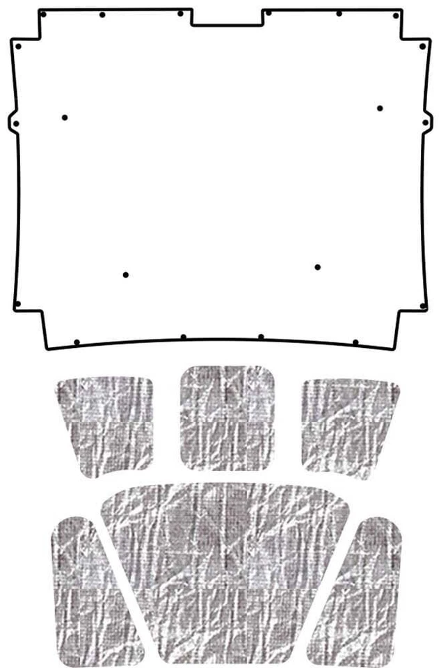 Almohadilla de aislamiento de capó protector térmico para AMC Ambassador 1963-1964 Foto 3 de 4