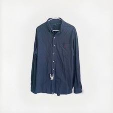 VTG Ralph Lauren Blue Red Pony Classic Fit Button Down Preppy NWT 2XL