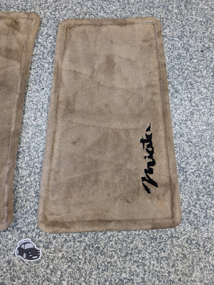Mazda Miata 1999-2005 fabricante original bronceado pasajero conductor alfombrilla juego 99-05 Foto 3 de 4