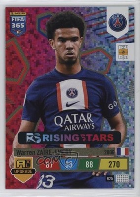 2023 Panini Adrenalyn XL FIFA 365 Upgrade Rising Stars Warren Zaire-Emery 0e1b