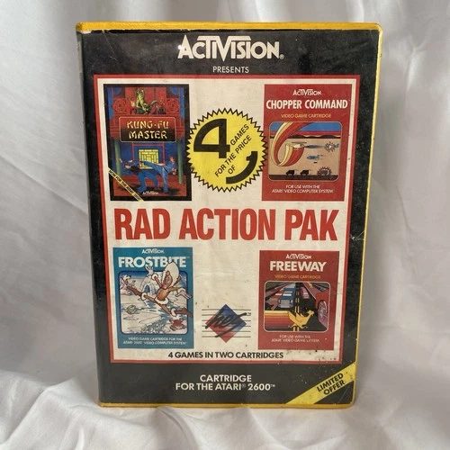 HES Rad Action Pak Atari 2600 PAL 4 Games Activision Australia