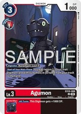 2025 Digimon Card Game: Sinister Order Agumon (#EX10-006 U, Uncommon, Near Mi NM