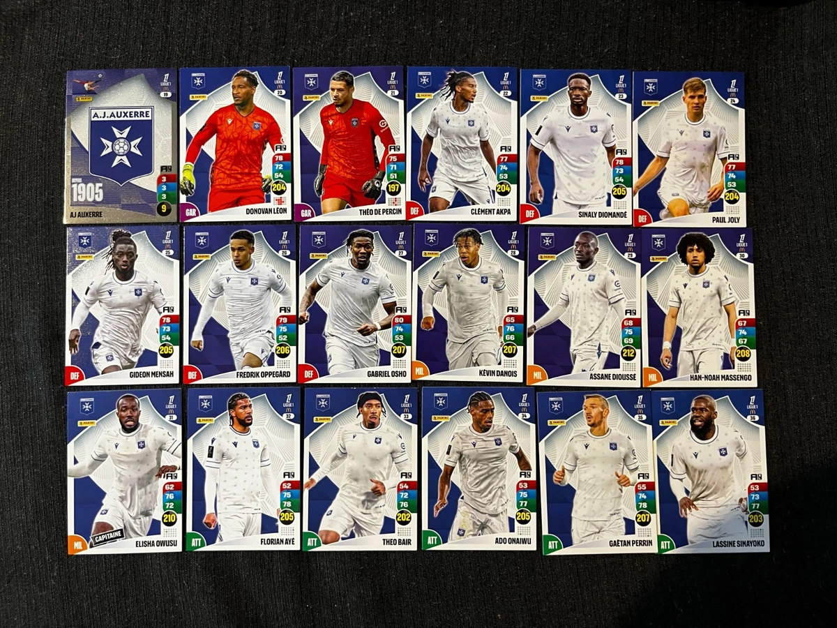 STICKER PANINI FOOT 1988 EQUIPE AUXERRE PART 1 # 13 RECUP REMOVED