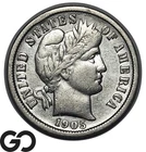 1905-O Barber Dime, Better New Orleans Date, Flashy Choie AU+