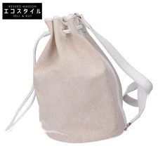 Hermes Toile Ash Sac Marine Recife PM one shoulder drawstring from JAPAN
