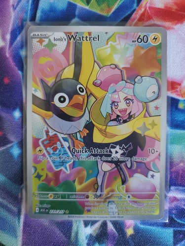Iono's Wattrel 231/217 Illustration Rare Ascended Heroes Pokemon Holo NM