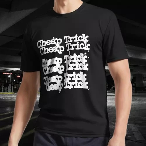 NEW SHIRT CHEAP TRICK LOGO WHITE VINTAGE LOGO  T-SHIRT USA SIZE FUNNY S-5XL - Picture 1 of 5