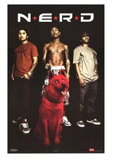 N.E.R.D. Fly or Die Vintage Poster 2004 Pharrell Williams Neptunes Print