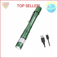 EverBrite Pen Light, Rechargeable Pen Flashlights, 300 Lumens Zoomable LED Small