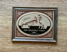 Victor Talking Machine Nipper Dog His Master's Voice Advertising Wall Mirror