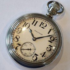 L50 SERVICED 18s WALTHAM 23 JEWEL VANGUARD DIAMOND End Stones A+!