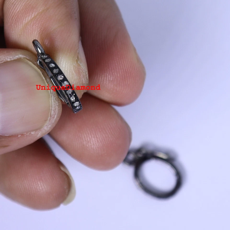 Подвеска с натуральным бриллиантом залог находка петля серебро 925 ручной работы залог - Изображение 4 из 4