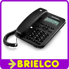 TELEFONO CON CABLE MOTOROLA NEGRO MANOS LIBRES IDENTIFICADOR LLAMADAS BD5318